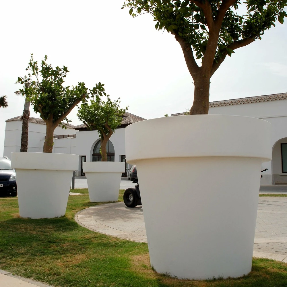 Pot De Fleurs Magnolia 120 ø120x114cm - Blanc 3 Pot De Fleurs Magnolia 120 ø120x114cm - Blanc – Image 3