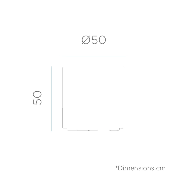 Pot De Fleurs Hortensia 50 ø50x50cm - Noir 2 Pot De Fleurs Hortensia 50 ø50x50cm - Noir – Image 2