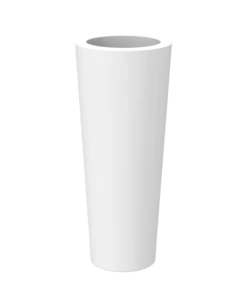 Pot De Fleurs Ficus 80 ø29x79cm - Blanc