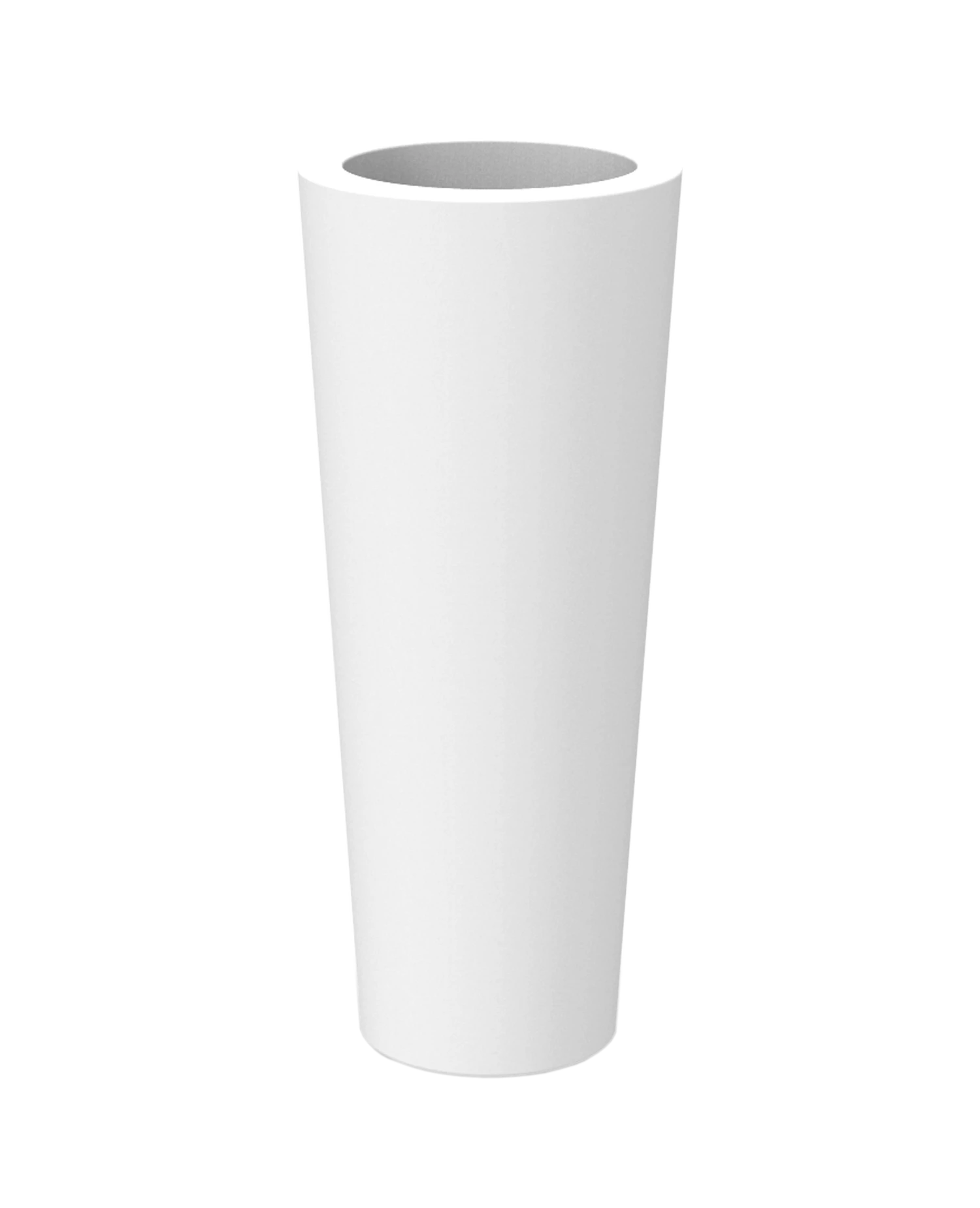 Pot De Fleurs Ficus 80 ø29x79cm - Blanc 1 Pot De Fleurs Ficus 80 ø29x79cm - Blanc