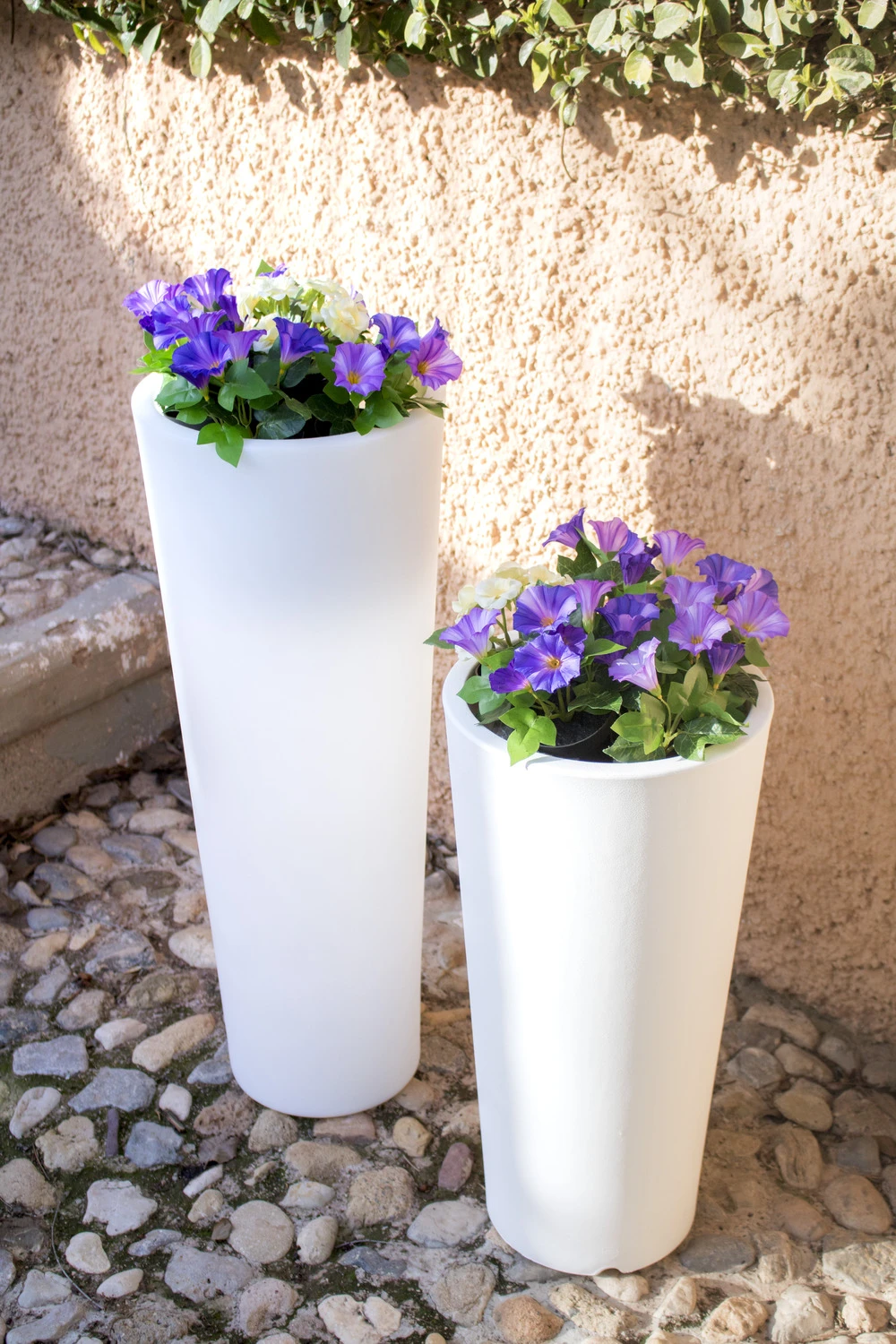 Pot De Fleurs Ficus 80 ø29x79cm - Blanc 2 Pot De Fleurs Ficus 80 ø29x79cm - Blanc – Image 2