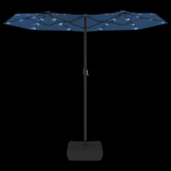 VIDAXL Parasol à Double Tête Avec Led Bleu Azuré 316x240 Cm -Boutique Jardin Extérieur 6470a72f0fb334.76766284