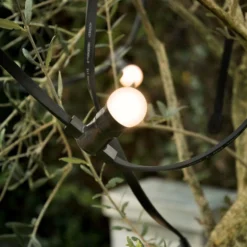 Guirlande Guinguette B22 Blanc Chaud - 10m - 10 Ampoules Interchangeables - Ip44 - Chromex -Boutique Jardin Extérieur 647890711d13d2.69412200