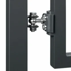 Portillon Barreaudé Acier Galvanisé Passage 1m Gris Anthracite H 1m20 -Boutique Jardin Extérieur 64793f59665846.33367131