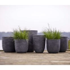 Pot à Fleurs Waste Smooth 43x41 Cm Gris -Boutique Jardin Extérieur 64798961b7a3d7.80736285