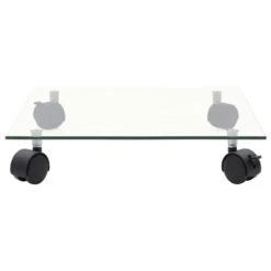 VIDAXL Supports Roulants à Plantes 4 Pcs 35x35 Cm Carré Verre Trempé -Boutique Jardin Extérieur 64798cbfe67974.47927884