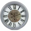 Horloge Ancienne Murale Dupont & Allardet Métal Gris 62cm