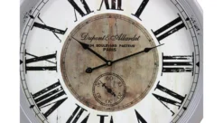 Horloge Ancienne Murale Dupont & Allardet Métal Gris 62cm -Boutique Jardin Extérieur 6479de1c394957.40576397