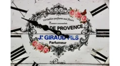 Horloge Ancienne Murale Rose De Provence Métal Blanc 47cm -Boutique Jardin Extérieur 6479de29b512f6.43617968