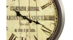 Grande Horloge Ancienne Murale Jardin Botanique 70cm - Fer - Blanc -Boutique Jardin Extérieur 6479de2a84d610.32939668