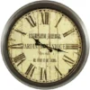 Grande Horloge Ancienne Murale Jardin Botanique 70cm - Fer - Blanc