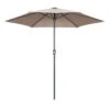 Parasol Droit 3m En Aluminium Taupe