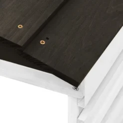 VIDAXL Garage De Tondeuse à Gazon Noir Et Blanc 78x74x54 Cm Sapin -Boutique Jardin Extérieur 6480d35b405bb2.81441842