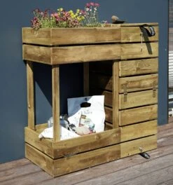 Composteur Bac à Fleurs 2 En 1 - Essencia - 80l -Boutique Jardin Extérieur 64827641f2acf6.39357143