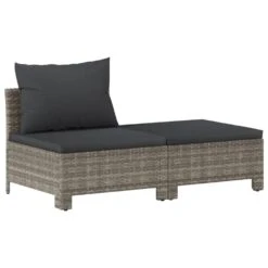 VIDAXL Salon De Jardin 7 Pcs Avec Coussins Gris Résine Tressée -Boutique Jardin Extérieur 6482c43a836b65.70779043