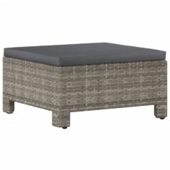 VIDAXL Salon De Jardin 7 Pcs Avec Coussins Gris Résine Tressée -Boutique Jardin Extérieur 6482c43a93eac2.79278069