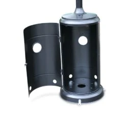 Lot De 2 Chauffages Extérieur à Gaz Noir. Parasols Chauffants De Terrasse Finland 12.5kw Avec Roulettes -Boutique Jardin Extérieur 648318a11c9b04.54211078