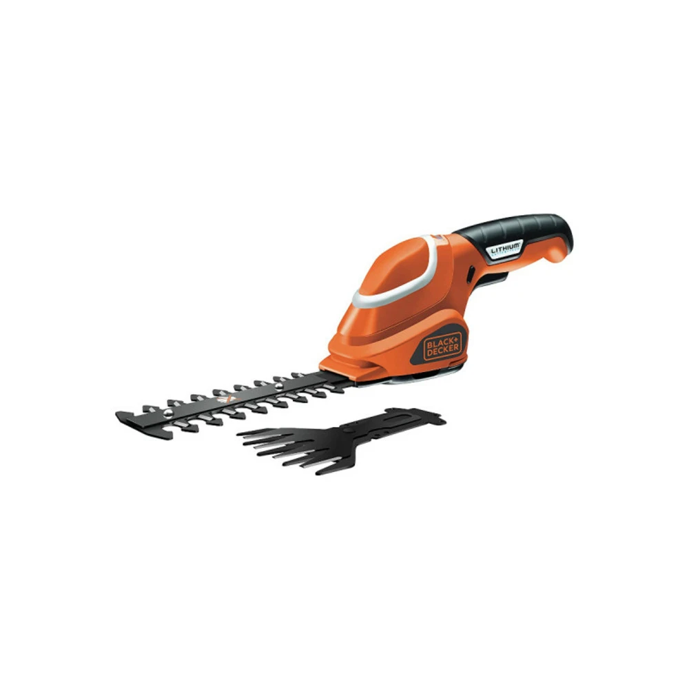 Black & Decker Sculpte Haie - Cisaille à Gazon Black Et Decker - 7,2v - Batterie 1,5ah - Gsl700-qw 1 Black & Decker Sculpte Haie - Cisaille à Gazon Black Et Decker - 7,2v - Batterie 1,5ah - Gsl700-qw