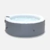 Spa Mspa Gonflable Rond – Kili 4 Gris 4 Places - Système Anti-gel Et De Désinfection Uvc + Bâche. 180 Cm. Pompe. Chauffage.