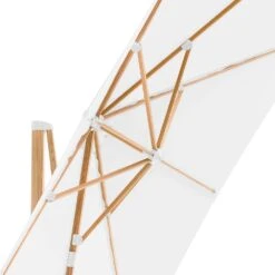 Parasol Déporté Carré 3x3m Effet Bois écru -Boutique Jardin Extérieur 648864fec61431.04512468