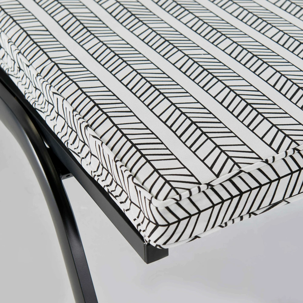 Lot De 2 Coussins Bain De Soleil Polyester Blanc 186x60x5 Cm 5 Lot De 2 Coussins Bain De Soleil Polyester Blanc 186x60x5 Cm – Image 5