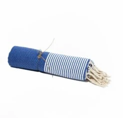 Fouta En Coton Tissage Nid D'abeille Ziwane 100x200cm Bleu Royal -Boutique Jardin Extérieur 648b552ab942e5.25415584