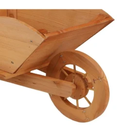 Porte Plantes Brouette Bois Naturel -Boutique Jardin Extérieur 64947e263d5331.10961701