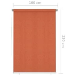 VIDAXL Store Roulant D'extérieur 160x230 Cm Orange -Boutique Jardin Extérieur 6494b6690220b8.63491413