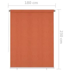 VIDAXL Store Roulant D'extérieur 180x230 Cm Orange -Boutique Jardin Extérieur 6494b66ee9d8e0.19487248