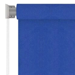 VIDAXL Store Roulant D'extérieur 120x140 Cm Bleu Pehd -Boutique Jardin Extérieur 6494b679f1bc18.33484799