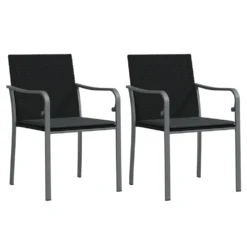 VIDAXL Ensemble à Manger De Jardin 3 Pcs Coussins Résine Tressée Acier -Boutique Jardin Extérieur 64999d9b899e20.03549071