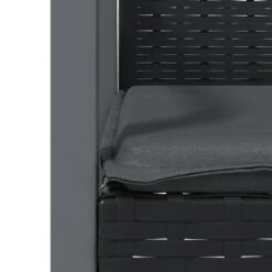 VIDAXL Ensemble à Manger De Jardin 3 Pcs Coussins Résine Tressée Acier -Boutique Jardin Extérieur 64999da0779526.52673199