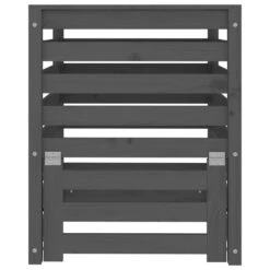 VIDAXL Composteur Gris 63,5x63,5x77,5 Cm Bois Massif De Pin -Boutique Jardin Extérieur 6499e3c3983083.89717652