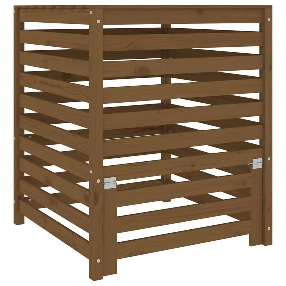 VIDAXL Composteur Marron Miel 82,5x82,5x99,5 Cm Bois Massif De Pin 1 VIDAXL Composteur Marron Miel 82,5x82,5x99,5 Cm Bois Massif De Pin