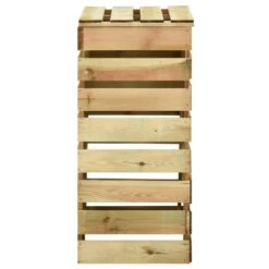 VIDAXL Composteur De Jardin à Lattes 2 Pcs 80x50x100 Cm Pin Imprégné -Boutique Jardin Extérieur 6499e3c536d7d0.34874811