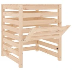 VIDAXL Composteur 63,5x63,5x77,5 Cm Bois Massif De Pin -Boutique Jardin Extérieur 6499e3c6046731.38280951