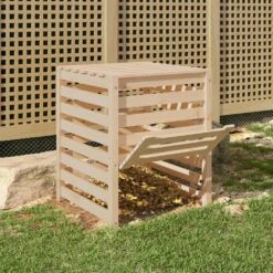 VIDAXL Composteur 63,5x63,5x77,5 Cm Bois Massif De Pin -Boutique Jardin Extérieur 6499e3c61c40f9.94524811