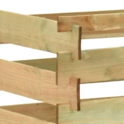 VIDAXL Composteur De Jardin à Lattes 100x100x80cm Bois De Pin Imprégné -Boutique Jardin Extérieur 6499e3ca516875.80483941