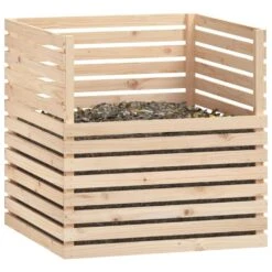 VIDAXL Composteur 100x100x102 Cm Bois Massif De Pin -Boutique Jardin Extérieur 6499e3cae73829.27879176