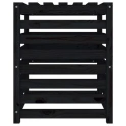 VIDAXL Composteur Noir 63,5x63,5x77,5 Cm Bois Massif De Pin -Boutique Jardin Extérieur 6499e3cbafe433.11717510