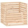 VIDAXL Composteur 80x80x78 Cm Bois Massif De Pin