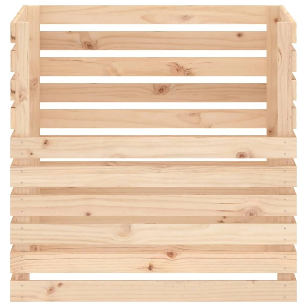 VIDAXL Composteur 80x80x78 Cm Bois Massif De Pin 5 VIDAXL Composteur 80x80x78 Cm Bois Massif De Pin – Image 5