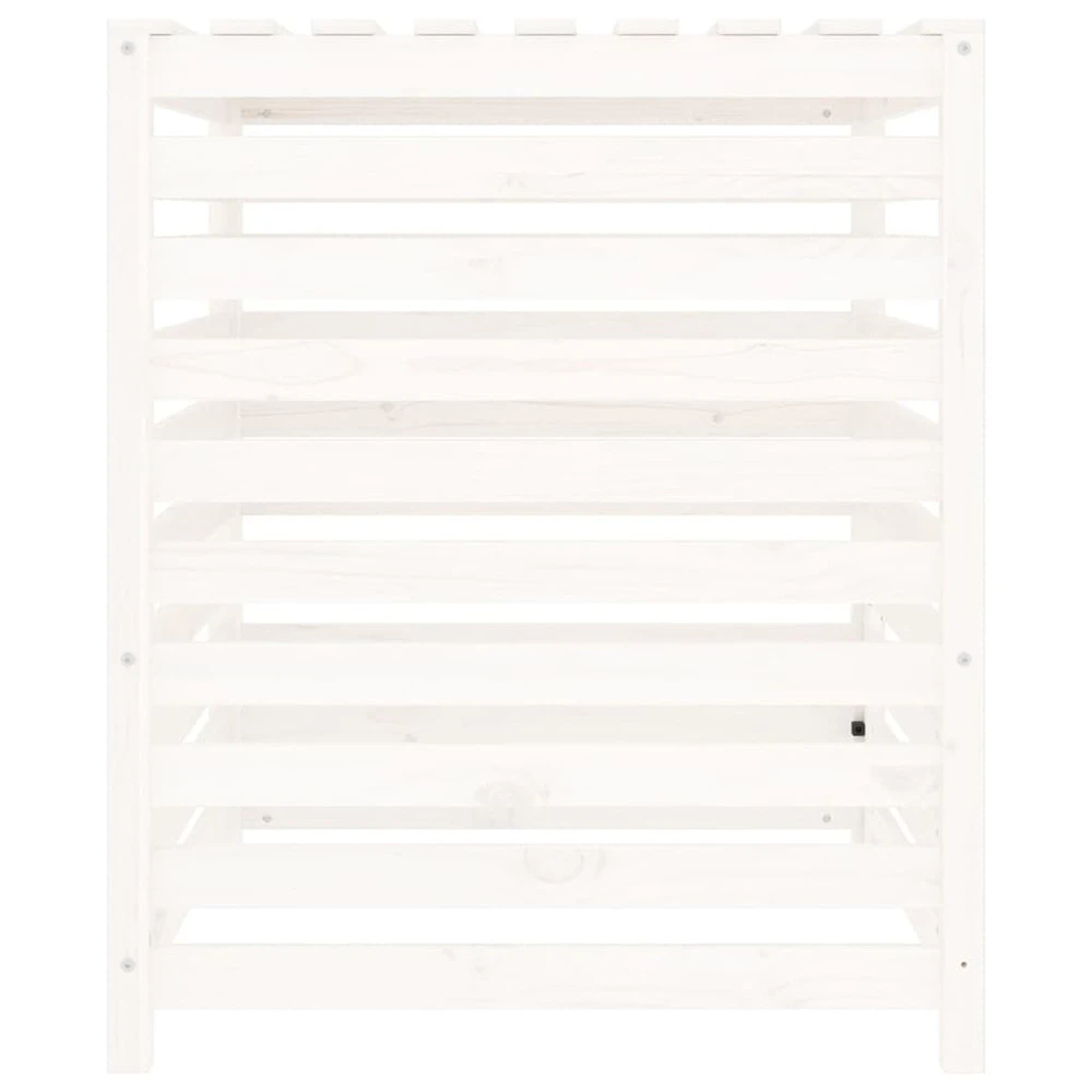 VIDAXL Composteur Blanc 82,5x82,5x99,5 Cm Bois Massif De Pin 7 VIDAXL Composteur Blanc 82,5x82,5x99,5 Cm Bois Massif De Pin – Image 7