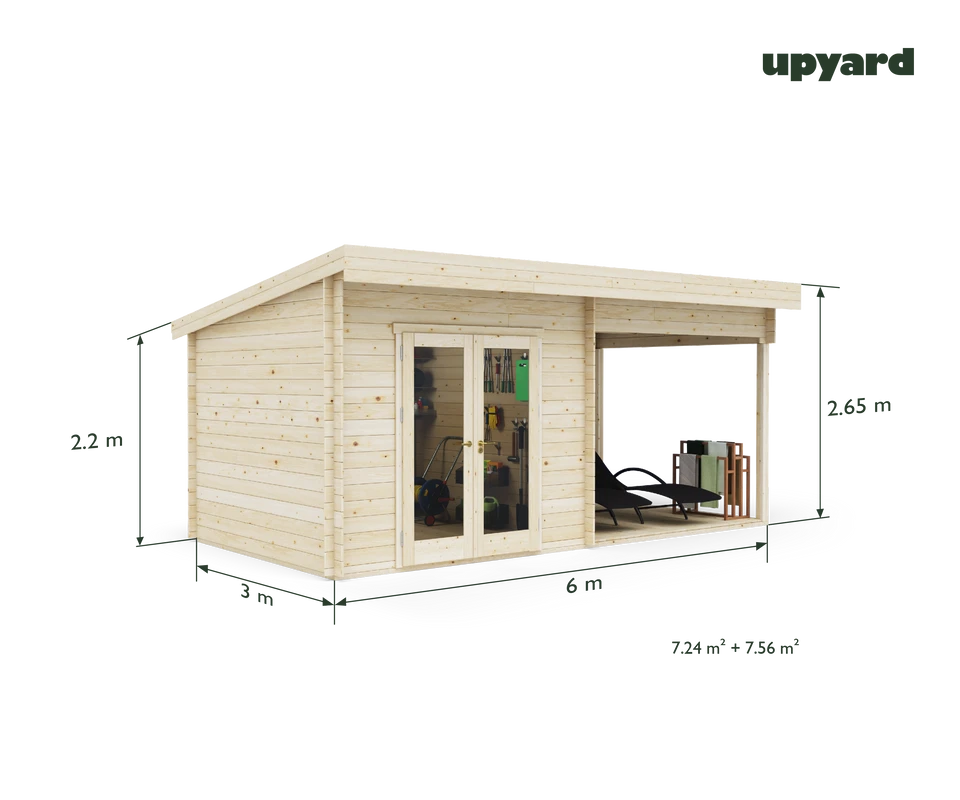 Maison De Jardin Grenache | 600x300 Cm | Certifié Pefc 2 Maison De Jardin Grenache | 600x300 Cm | Certifié Pefc – Image 2