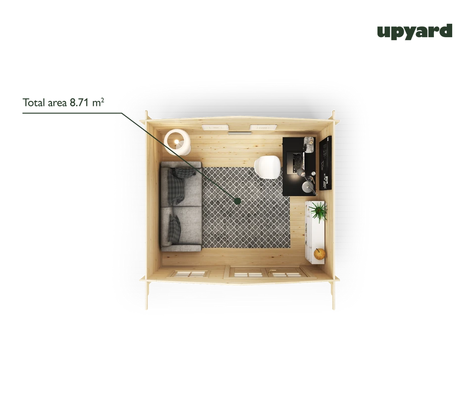 Maison De Jardin Syrah | 350x300 Cm | Certifié Pefc 4 Maison De Jardin Syrah | 350x300 Cm | Certifié Pefc – Image 4