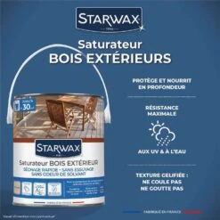 Saturateur Incolore Aqueux Pour Bois En Conditions Extrêmes 2,5L -Boutique Jardin Extérieur 696642 003