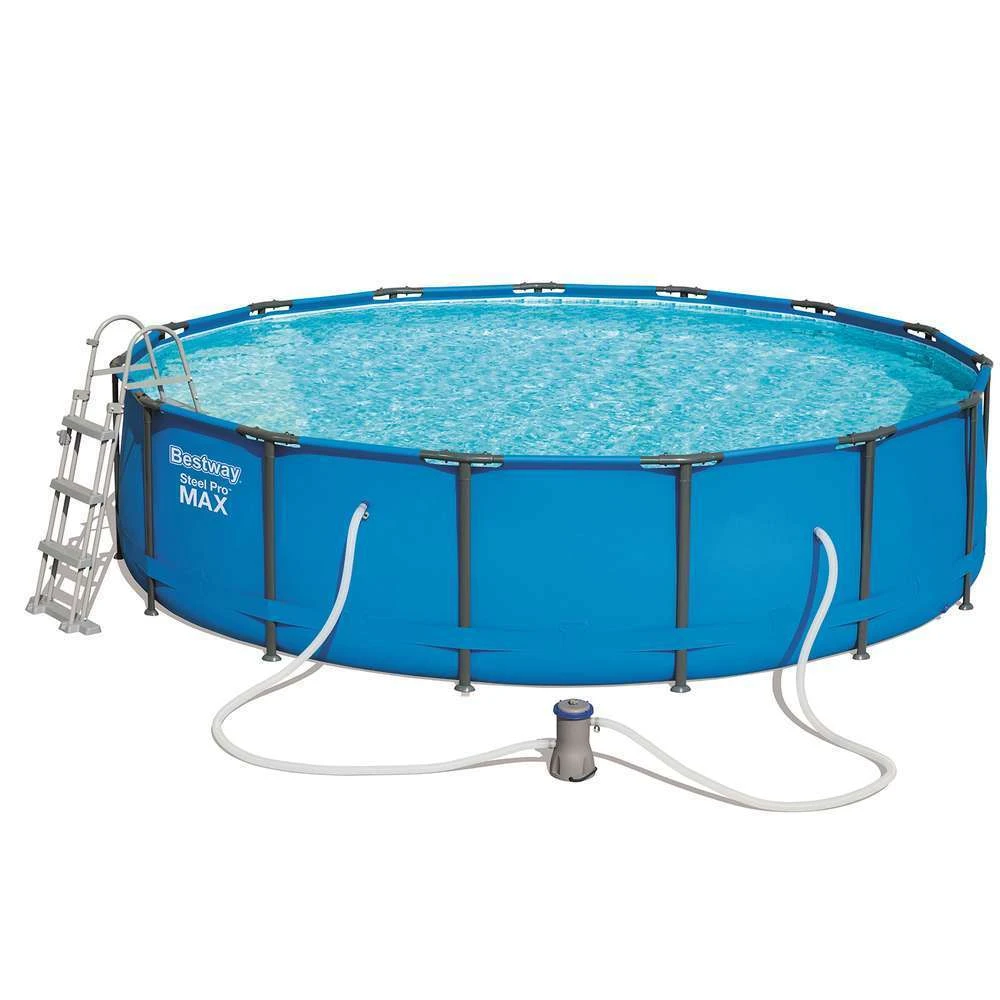 Bestway Kit Piscine Steel Pro Max Pools D 457 H 107 + FAC+ T + B + E 2 Bestway Kit Piscine Steel Pro Max Pools D 457 H 107 + FAC+ T + B + E – Image 2