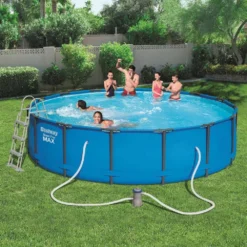 Bestway Kit Piscine Steel Pro Max Pools D 457 H 107 + FAC+ T + B + E 6 Bestway Kit Piscine Steel Pro Max Pools D 457 H 107 + FAC+ T + B + E -Boutique Jardin Extérieur 728140 003