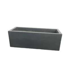 Jardinière Martinfibre D'argilegris Anthracite - 50x17,2x17,2 Cm