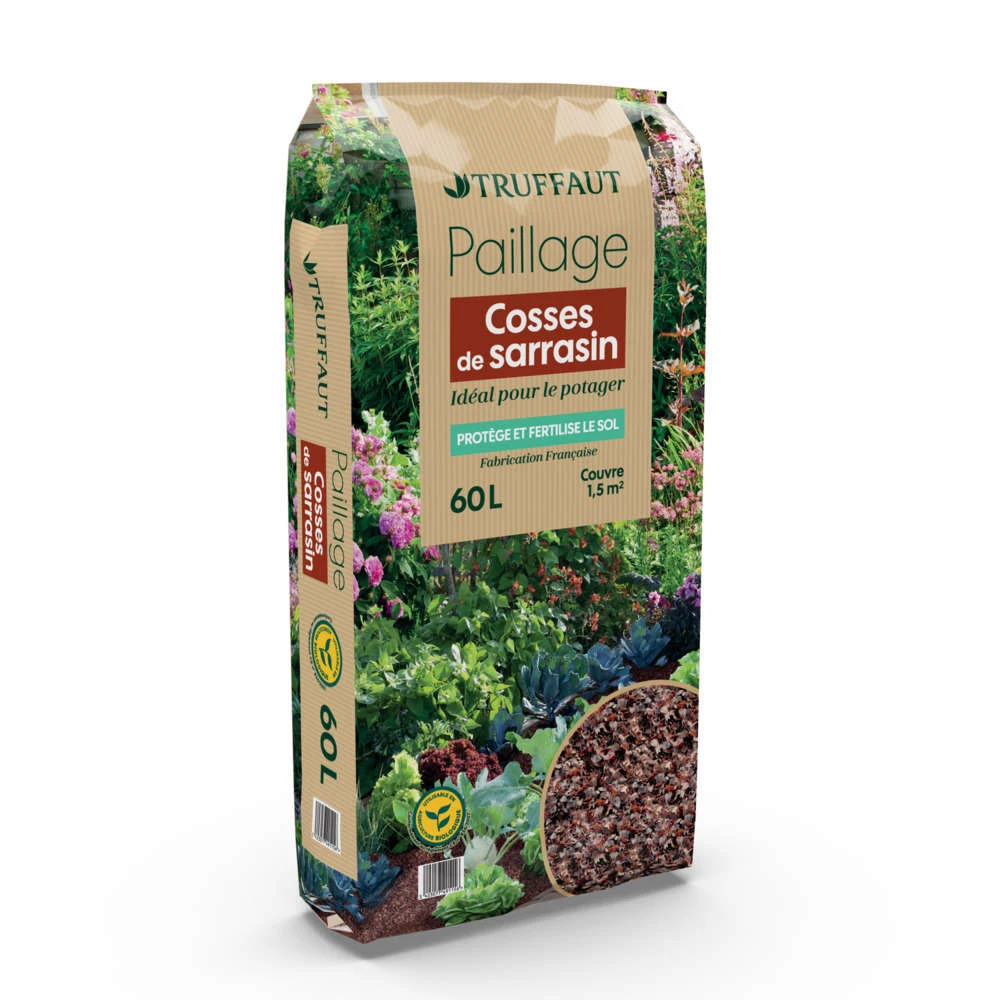 Paillage De Cosses De Sarrasin -sac De 60 Litres 1 Paillage De Cosses De Sarrasin -sac De 60 Litres